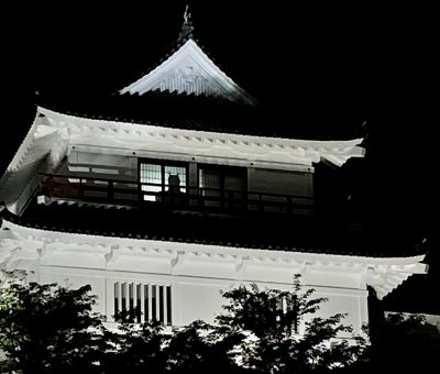 月見櫓の窓にはバットマン？